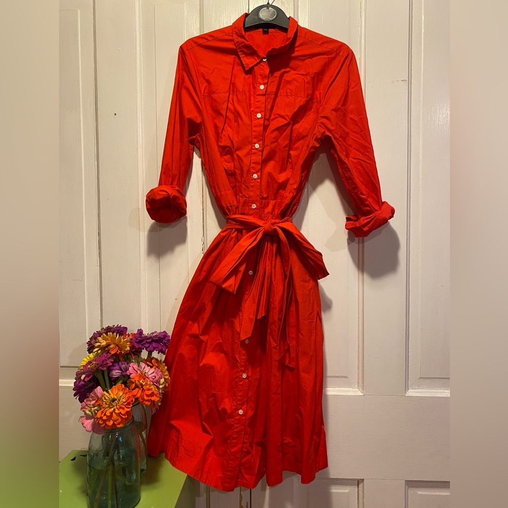 Cotton J Crew shirt dress
